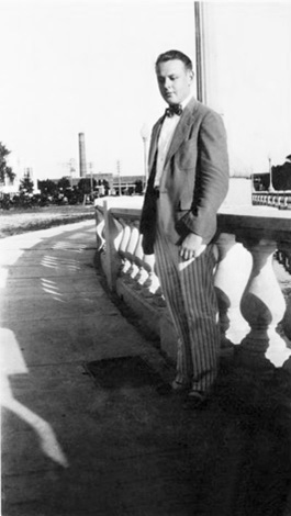 Jack Jones circa 1937 standing outdoors